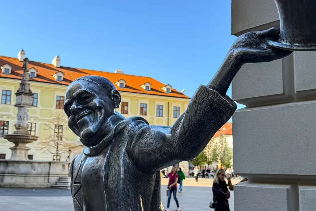 Schöner Naci Statue in Bratislava, Slowakei