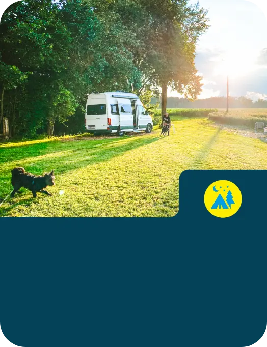 Unser Campingplatz auf dem Dorfplatz Hohenlohe in Windisch-Bockenfeld